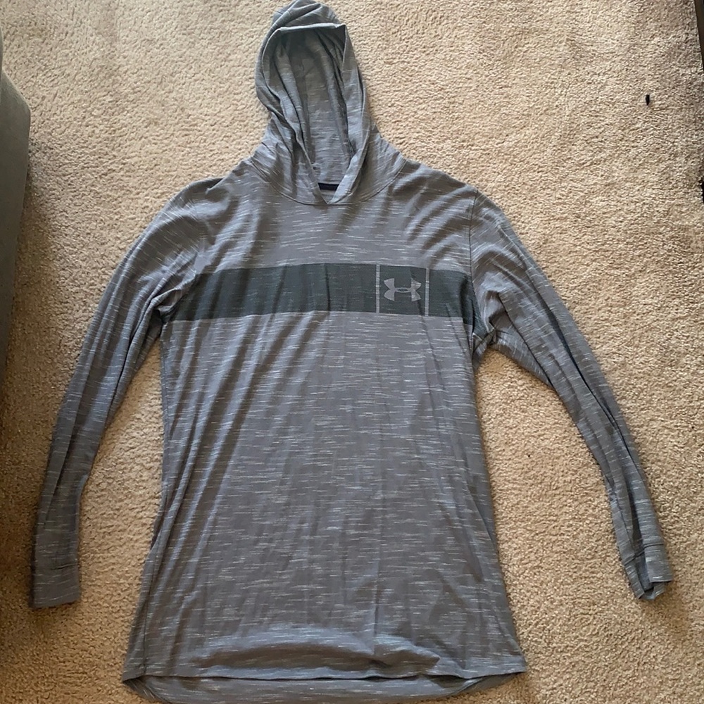 Under armour hooded shirt